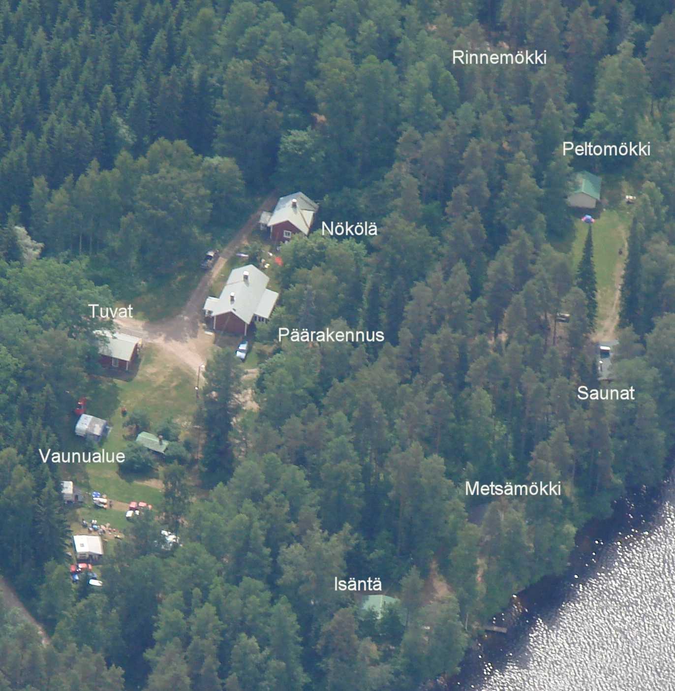 Ilmakuva Kyöstilän alueesta